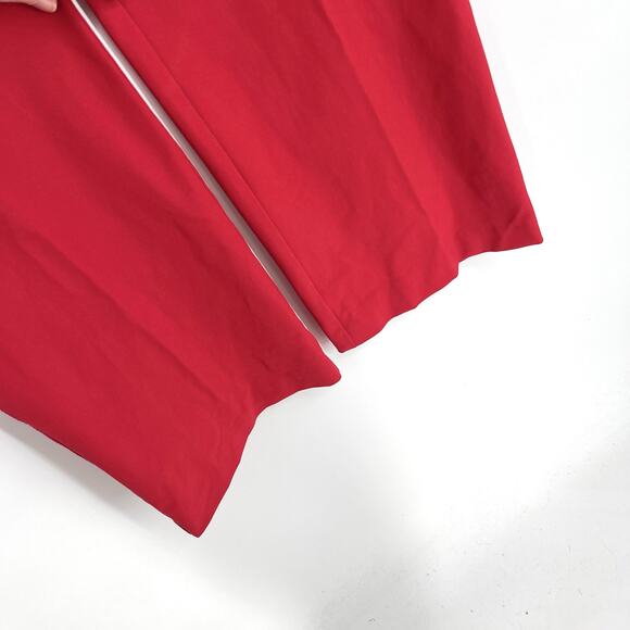 Tommy Hilfiger NEW Wide Leg Pants Womens Sz 8 Red VINTAGE Back Flap Pockets - Picture 3 of 11